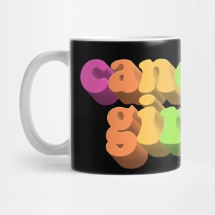 Candy Girl - Cute Rainbow Typographic Design Mug